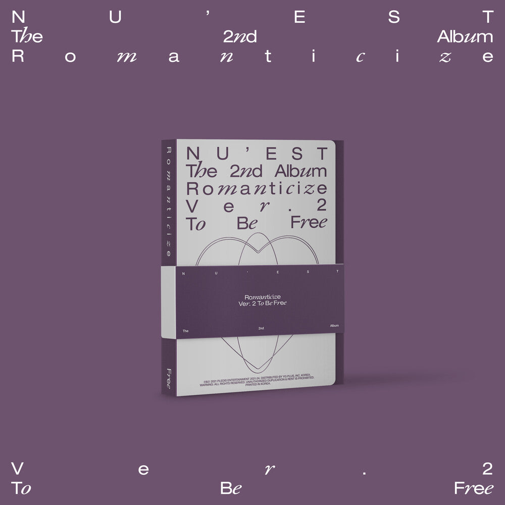 the album cover for NU'EST - The 2nd Album 'Romanticize' [TO BE FREE Version]