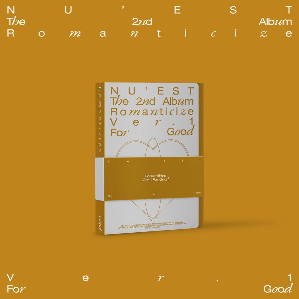 the album cover for NU'EST - The 2nd Album 'Romanticize' [FOR GOOD Version]