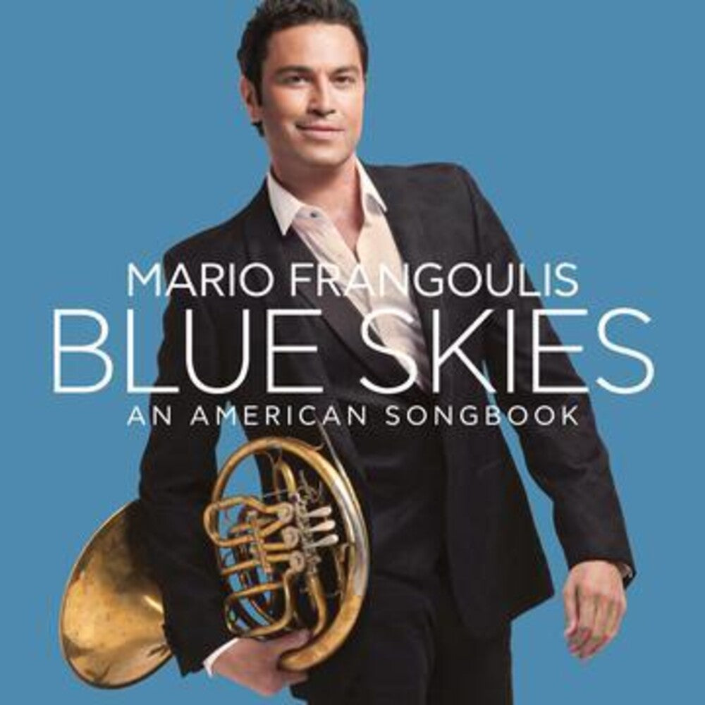 the album cover for Mario Frangoulis - Blue Skies, An American Songbook [Deluxe CD/DVD]