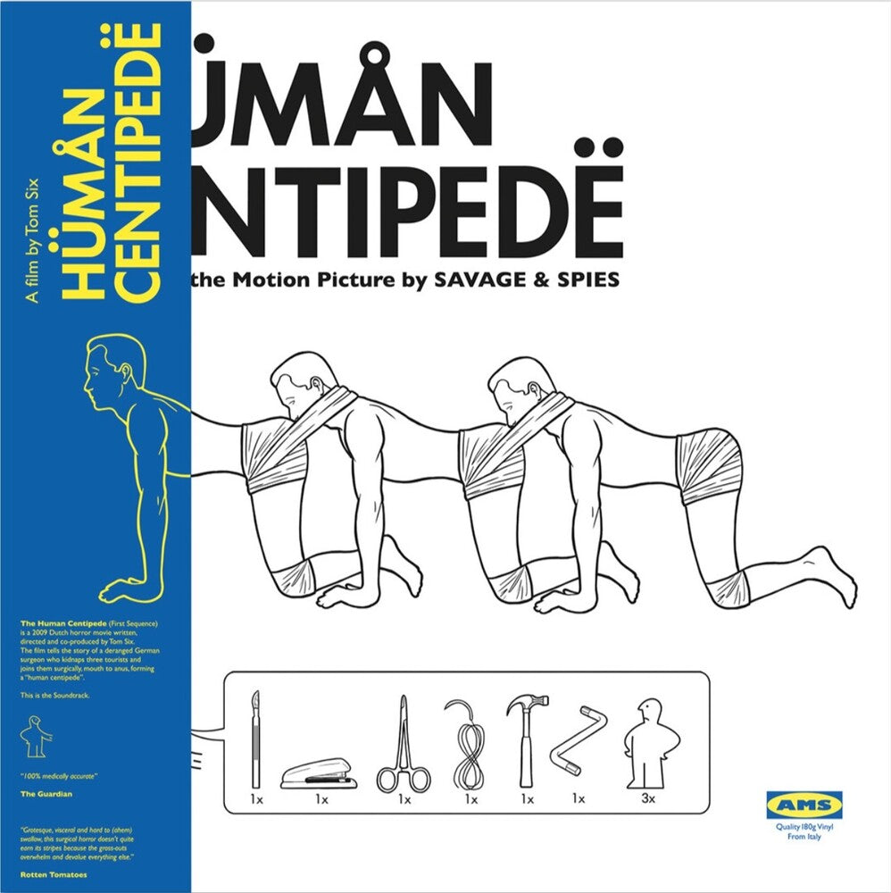 the album cover for Savage & Spies - The Human Centipede (Music From the Motion Picture) [Yellow LP]