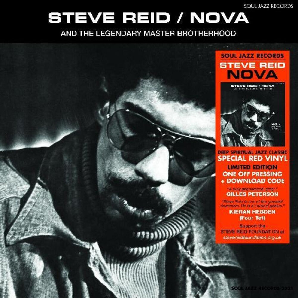 the album cover for Steve Reid - Nova [Colored Vinyl] [Limited Edition] (Red) [Download Included]