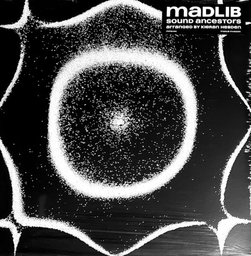 the album cover for Madlib - Sound Ancestors [RSD Essential Indie Colorway Metallic Silver LP]