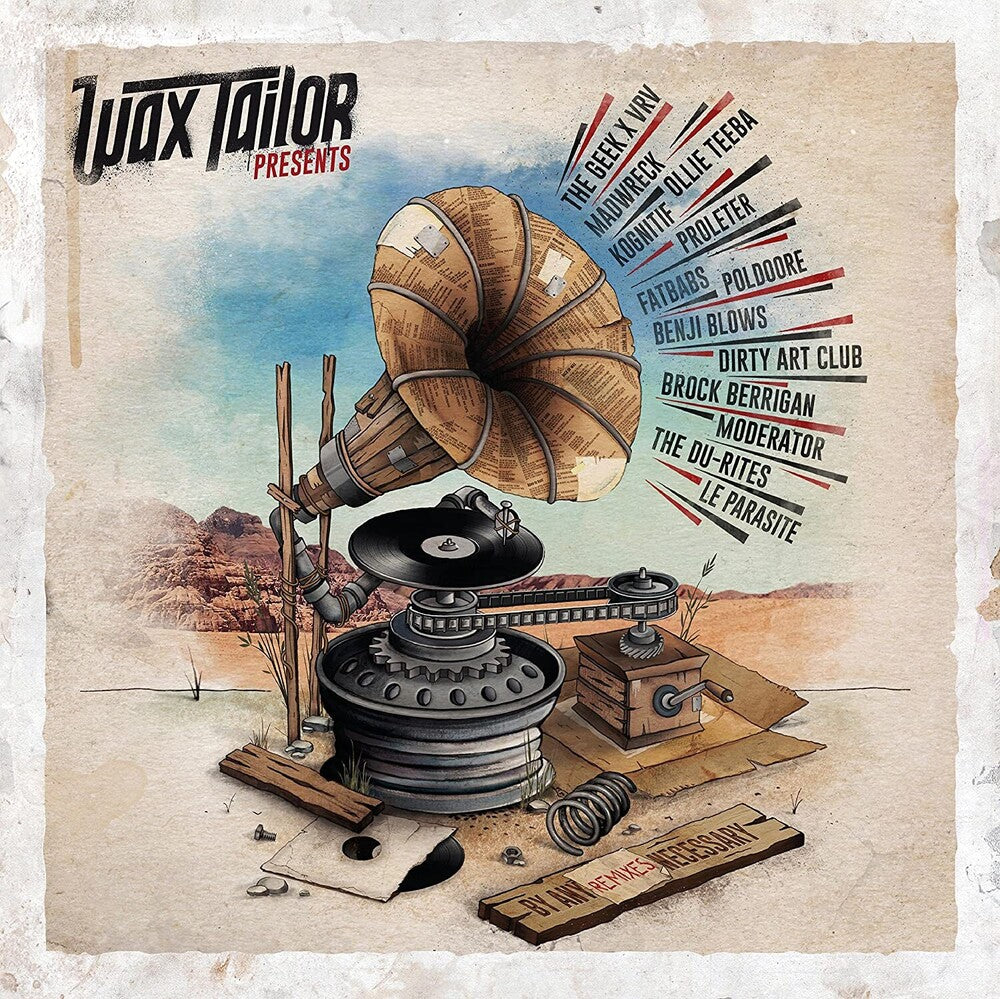 the album cover for Wax Tailor - By Any Remixes Necessary