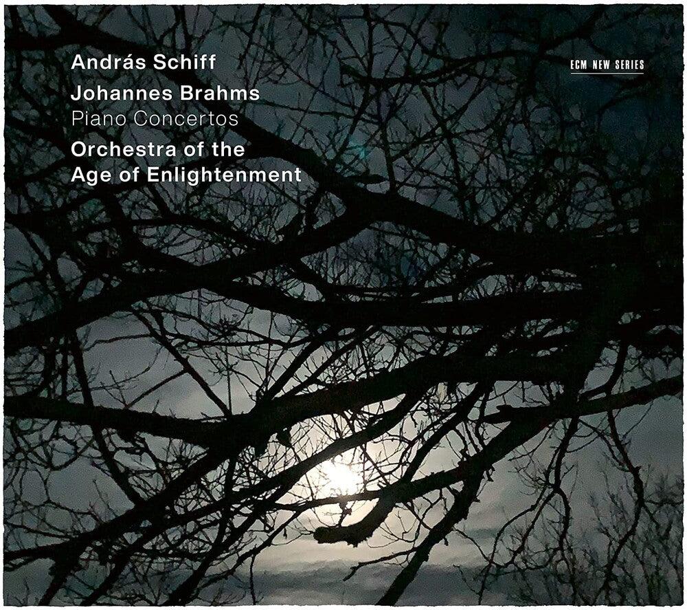 the album cover for Brahms / Schiff / Orch Of The Age Of Enlightenment - Piano Concertos