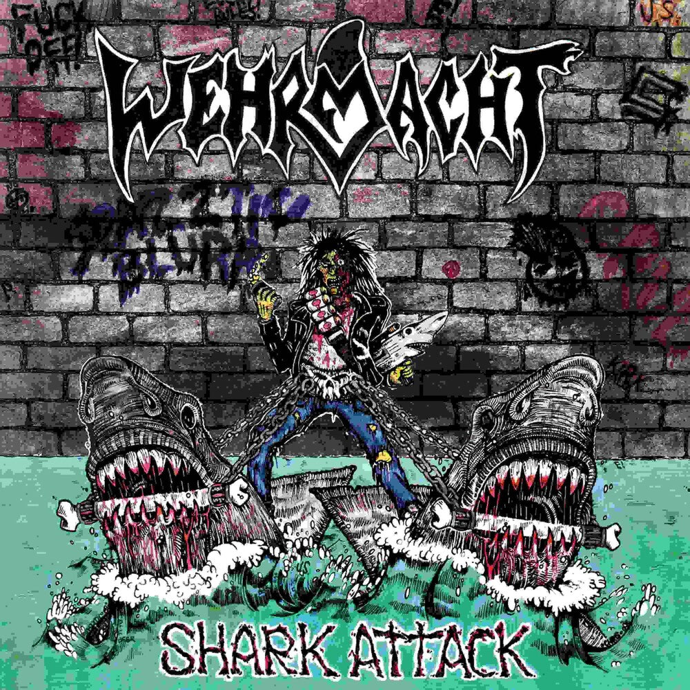 the album cover for Wehrmacht - Shark Attack (Uk)