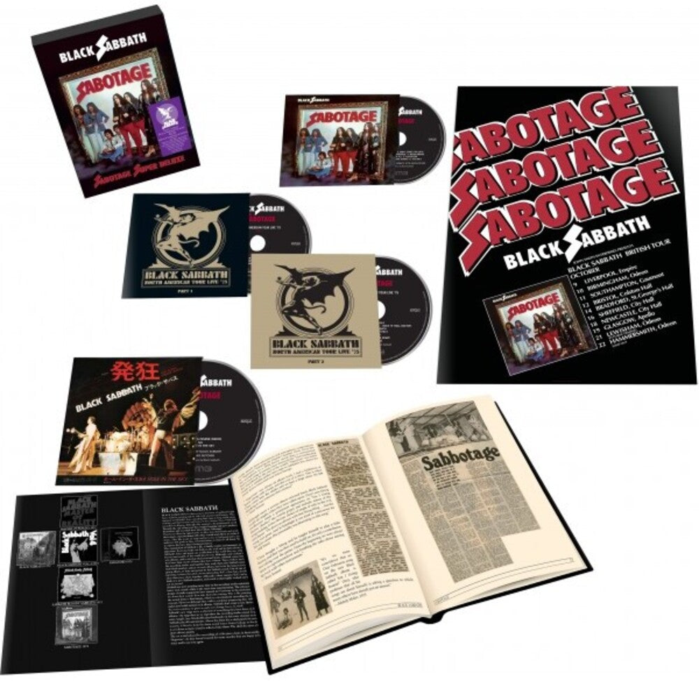 the album cover for Black Sabbath - Sabotage: Super Deluxe Edition [4CD]