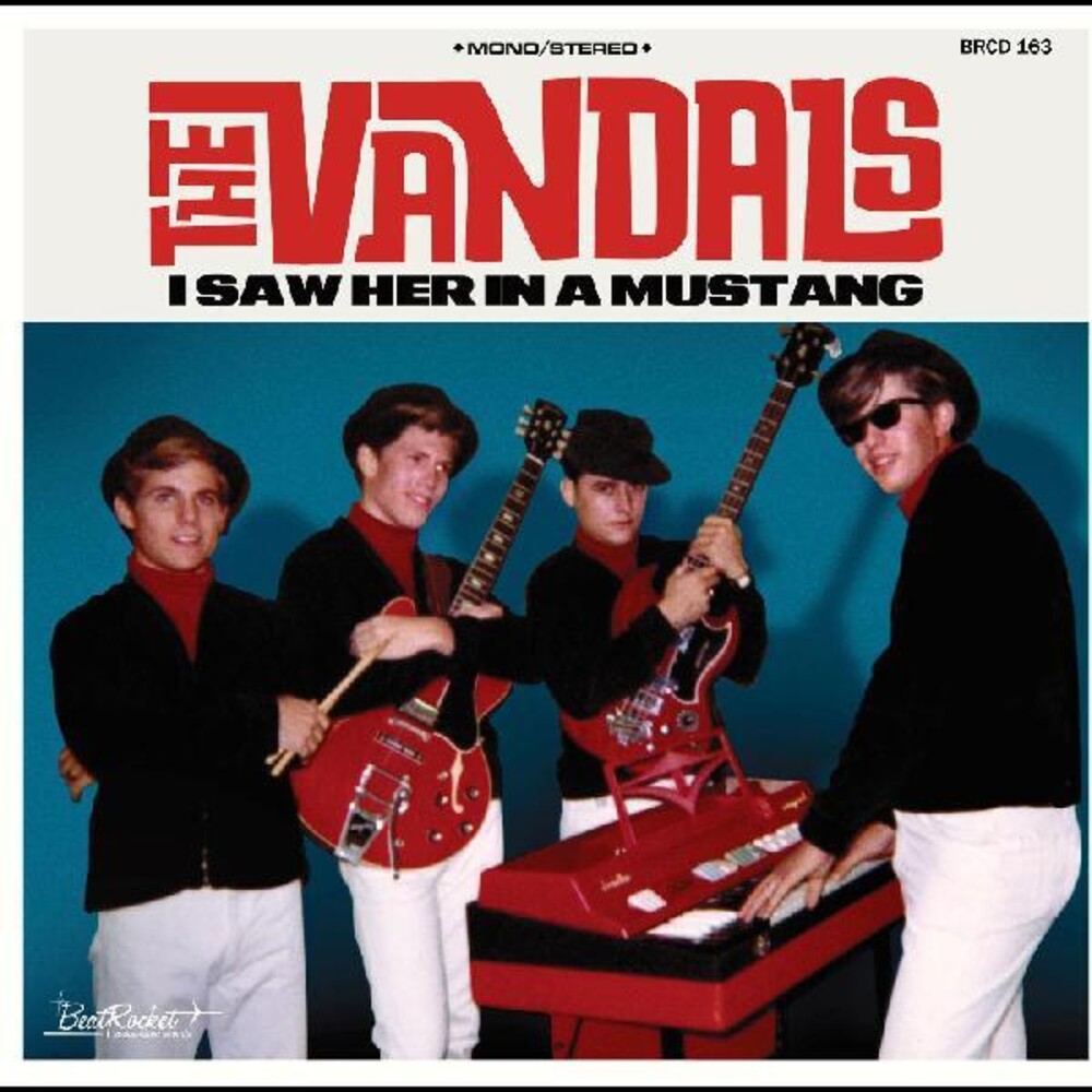 the album cover for The Vandals - I Saw Her In A Mustang