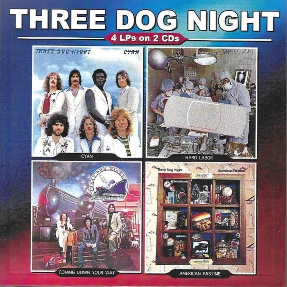 the album cover for Three Dog Night - Cyan / Hard Labor / Coming Down Your Way (2pk)