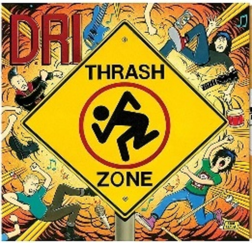 the album cover for D.R.I. - Thrash Zone [Limited Edition Yellow LP]