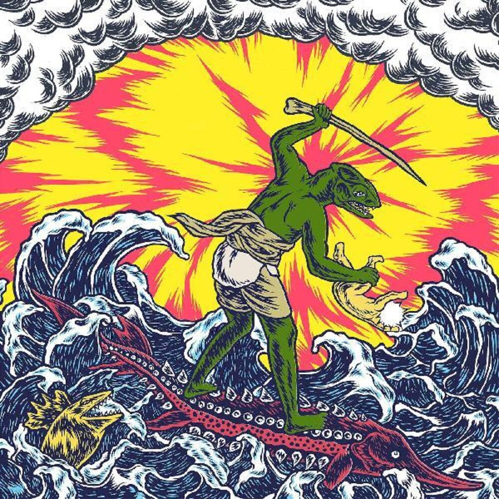 the album cover for King Gizzard & The Lizard Wizard - Teenage Lizard / Hidden Live [Indie Exclusive Limited Edition Pink & Clear LP]