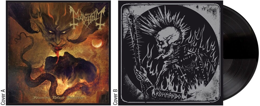 the album cover for Mayhem - Atavistic Black Disorder/Kommando EP [Vinyl]