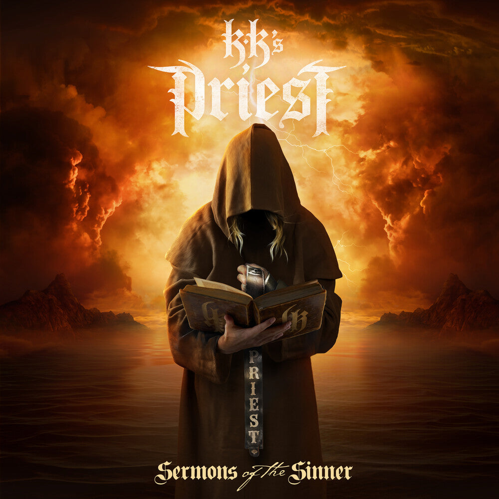 the album cover for KK's Priest - Sermons of the Sinner