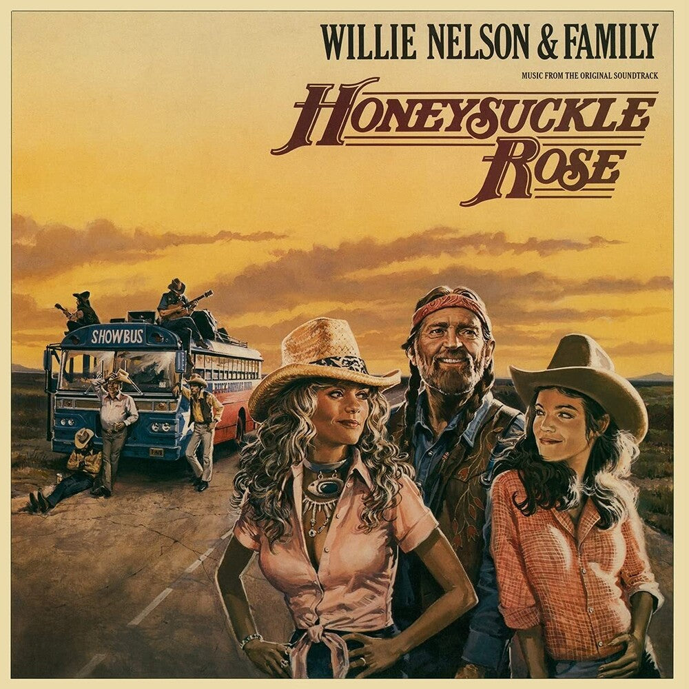 the album cover for Willie Nelson  & Family (Colv) (Gate) (Ltd) (Ogv) - Honeysuckle Rose / O.S.T. [Colored Vinyl] (Gate) [Limited Edition]