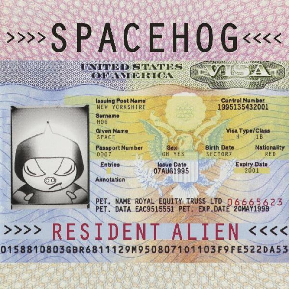 the album cover for Spacehog - Resident Alien [Limited Edition Pink 2LP]
