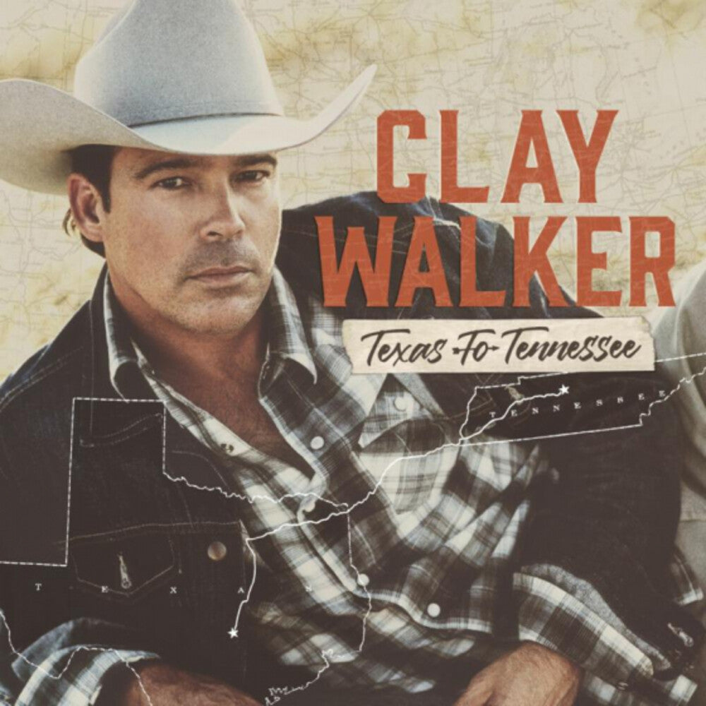 the album cover for Clay Walker - Texas to Tennessee