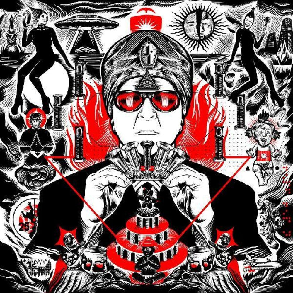 the album cover for DEVO's Gerald V. Casale - Aka Jihad Jerry & The Evildoers