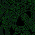 the album cover for Don Zilla - Ekizikiza Mubwengula (Black & Green Splatter)