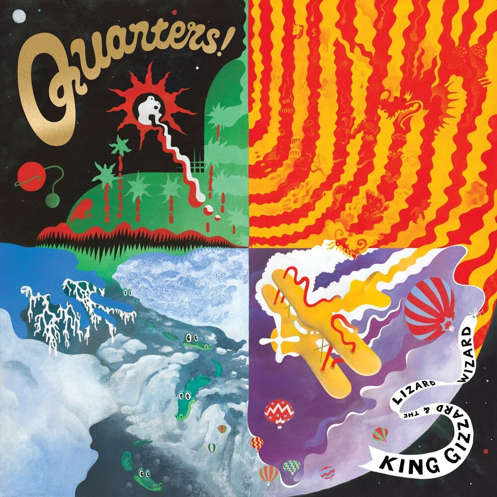 the album cover for King Gizzard & The Lizard Wizard - Quarters!