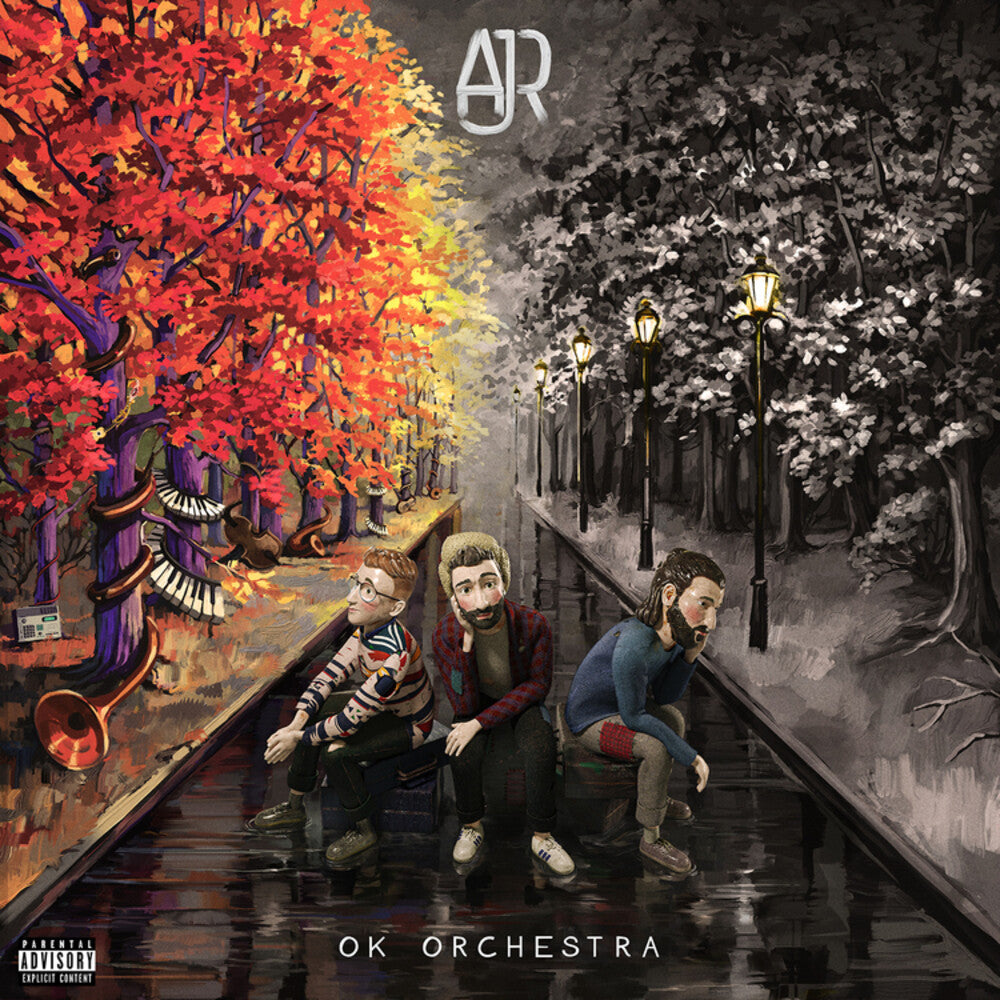 the album cover for AJR - Ok Orchestra [Indie Exclusive Limited Edition Orange LP]