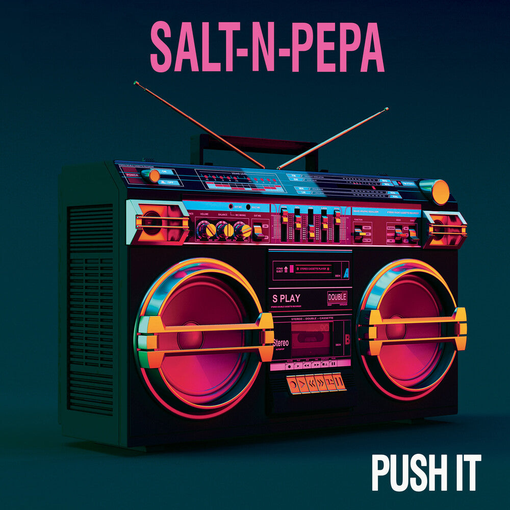 the album cover for Salt-N-Pepa - Push It (Blue) [Colored Vinyl] [Clear Vinyl] [Limited Edition] (Pnk)