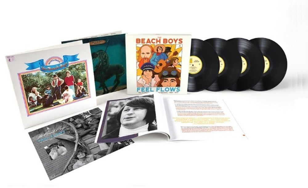 the album cover for The Beach Boys - Feel Flows: The Sunflower & Surf's Up Sessions 1969-1971 [4LP]
