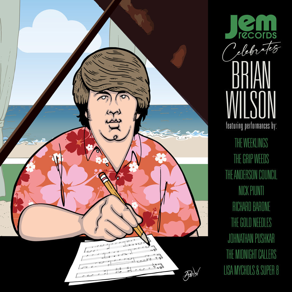 the album cover for Various Artists - Jem Records Celebrates Brian Wilson