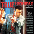 the album cover for Various Artists - True Romance--Motion Picture Soundtrack [Blue with Magenta Splatter Alabama Worley LP]