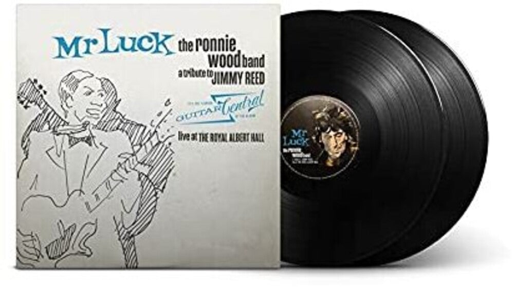 the album cover for Ronnie Wood - Mr. Luck - A Tribute to Jimmy Reed: Live at the Royal Albert Hall [2LP]