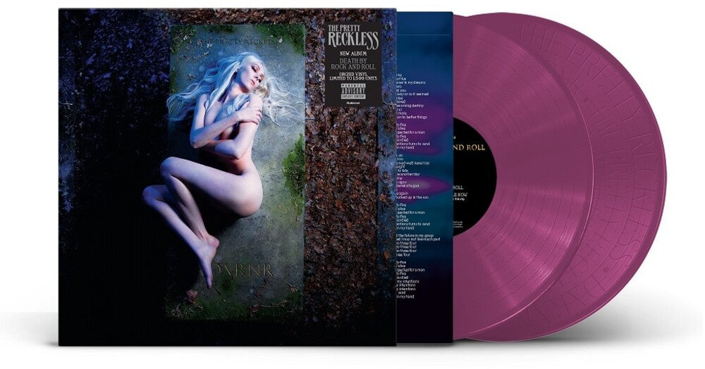 the album cover for The Pretty Reckless - Death By Rock And Roll [Indie Exclusive Limited Edition Orchid 2LP]