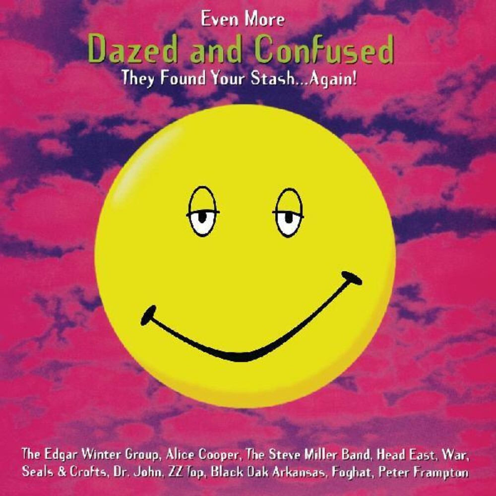 the album cover for Various Artists - Even More Dazed and Confused--Music from the Motion Picture [White with Red Splatter LP]