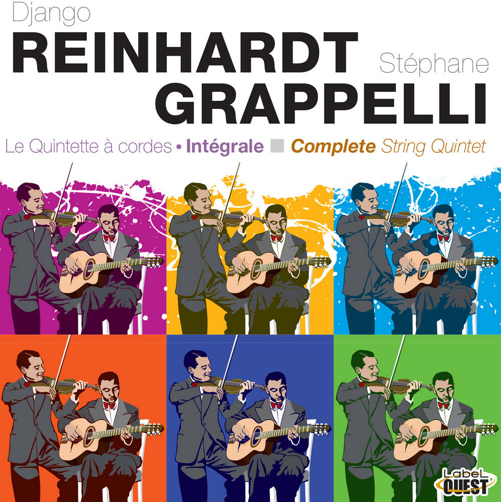 the album cover for Django Reinhardt  / Stephane,Grappelli - Le Quintette A Cordes - Integrale