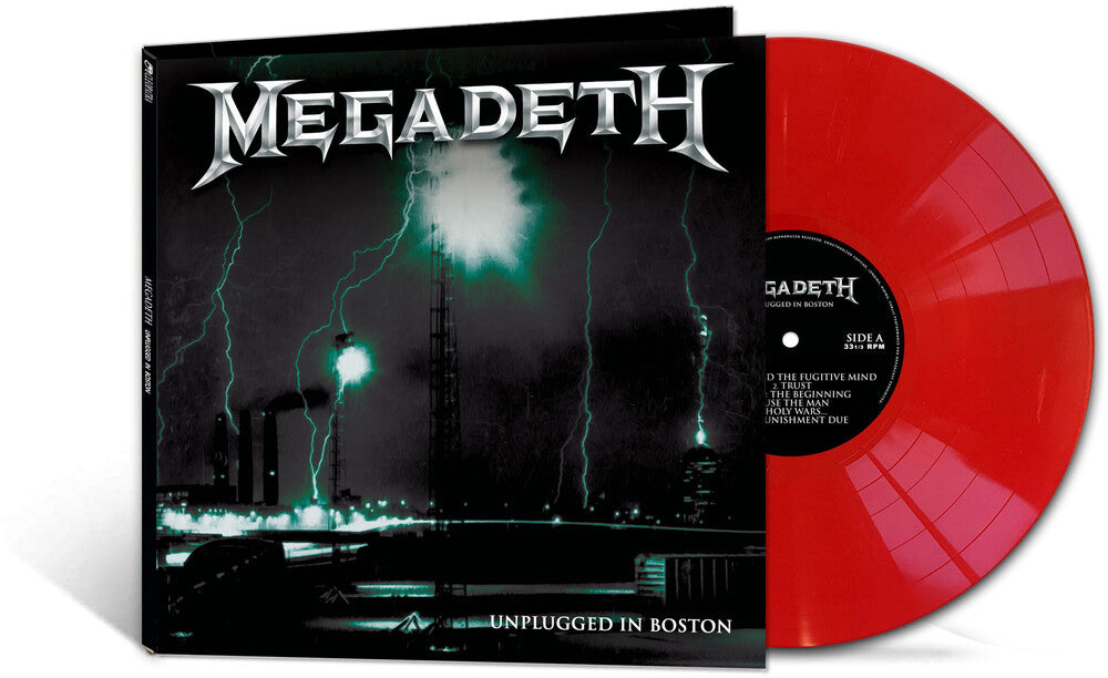 the album cover for Megadeth - Unplugged In Boston [Red LP]