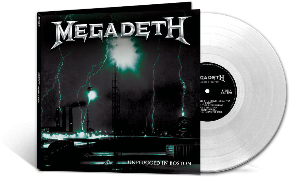 the album cover for Megadeth - Unplugged In Boston [Clear LP]
