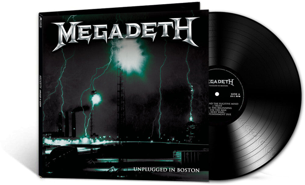 the album cover for Megadeth - Unplugged In Boston [Black LP]