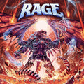the album cover for Rage - Resurrection Day [Red 2LP]