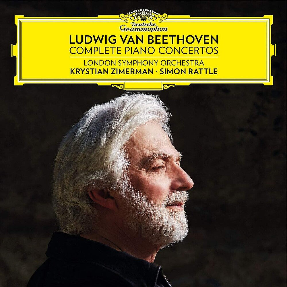the album cover for Beethoven / Krystian Zimerman - Beethoven: Complete Piano Concertos [5 LP]