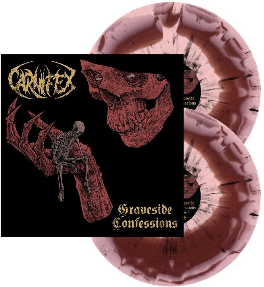 the album cover for Carnifex - Graveside Confessions [Red & Pink Swirl w Black Splatter 2LP]