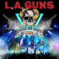 the album cover for L.A. Guns - Cocked and Loaded Live [Red 2LP]