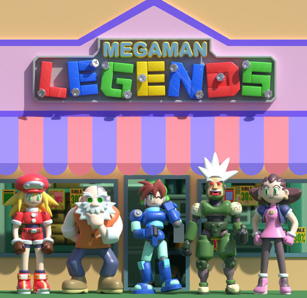 the album cover for Capcom Sound Team (Colv) (Cvnl) - Mega Man Legends / O.S.T. (Clear Vinyl) [Colored Vinyl]