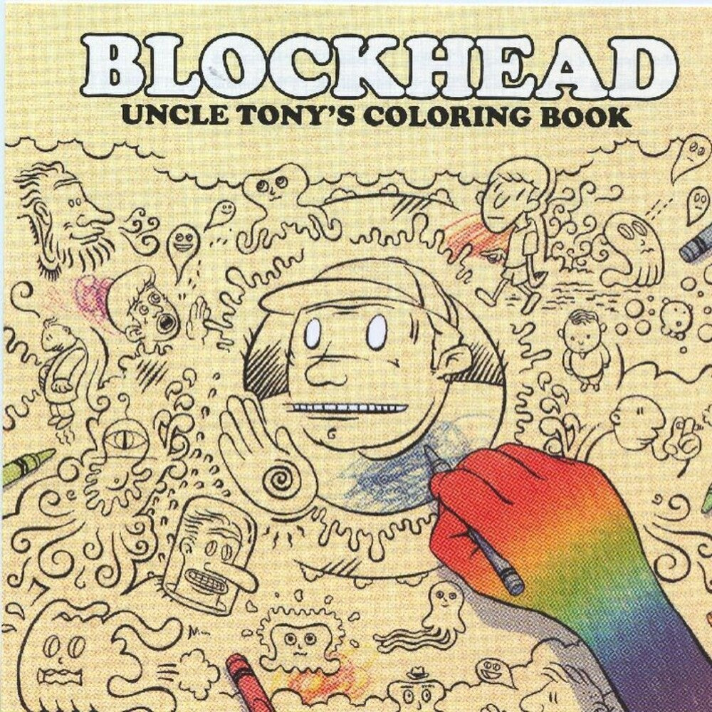 the album cover for Blockhead - Uncle Tony's Coloring Book