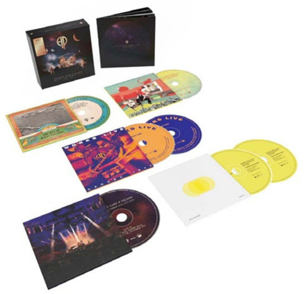 the album cover for Emerson, Lake & Palmer - Out Of This World: Live (1970-1997) (Box) (Phob)