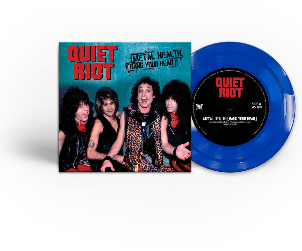 the album cover for Quiet Riot - Metal Health (Bang Your Head) (Blue) [Colored Vinyl]