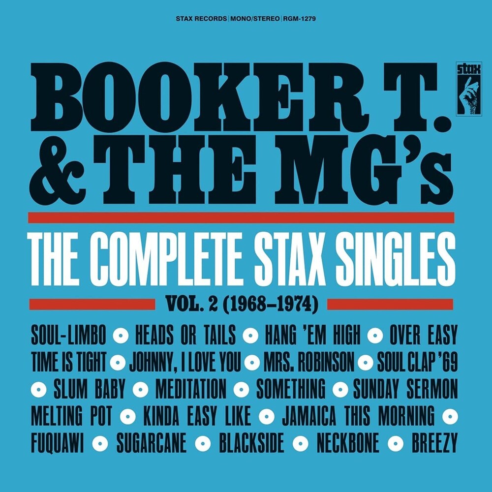 the album cover for Booker T & The M.G.'s - The Complete Stax Singles Vol. 2 (1968-1974) [Red 2LP]