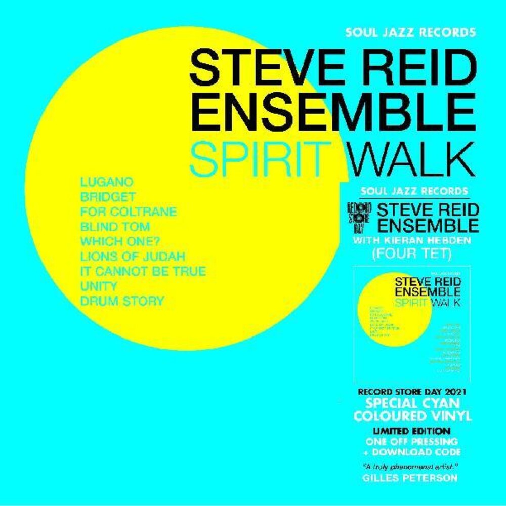 the album cover for Steve Reid Ensemble - Spirit Walk (Blue) [Colored Vinyl] [Download Included]
