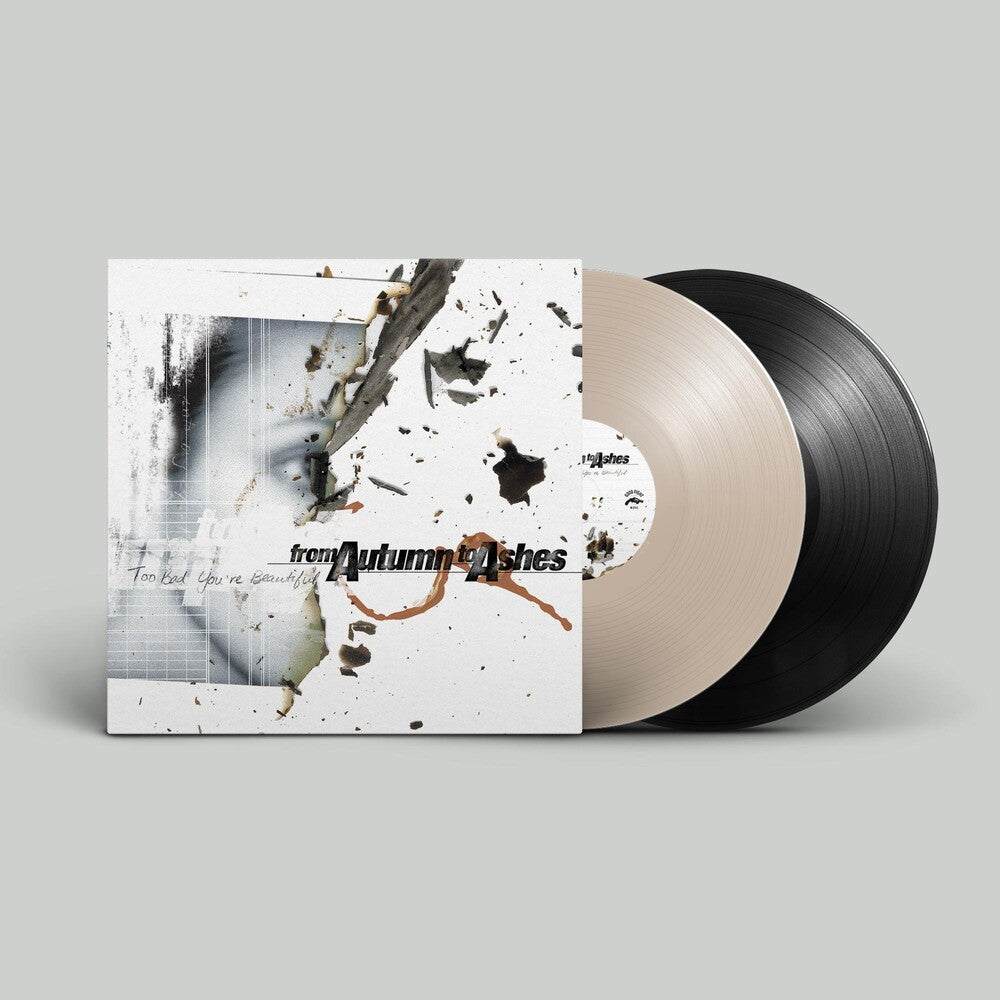 the album cover for From Autumn To Ashes - Too Bad You're Beautiful: 20th Anniversary Edition [Bone & Black 2LP]
