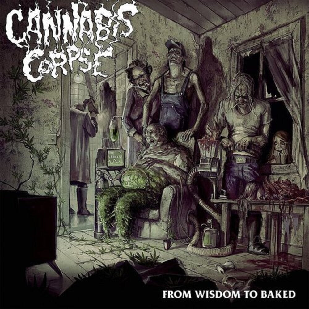 the album cover for Cannabis Corpse - From Wisdom To Baked [Clear Vinyl] [Limited Edition] (Wht)