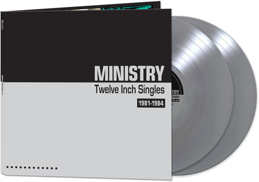 the album cover for Ministry - Twelve Inch Singles 1981-1984 [Limited Edition Silver 2LP]