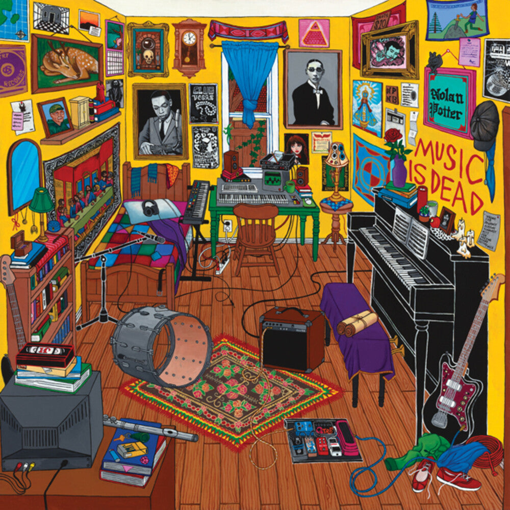 the album cover for Nolan Potter - Music Is Dead