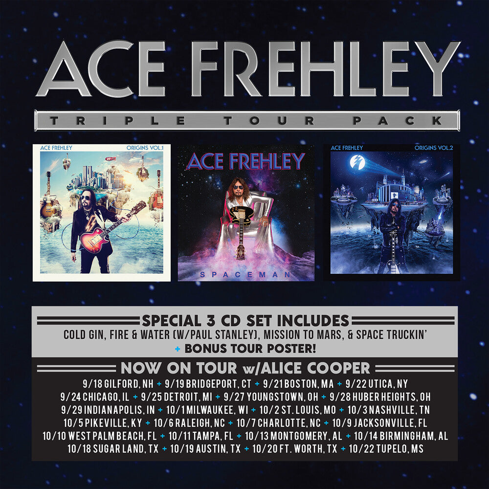 the album cover for Ace Frehley - Triple Tour Pack [Limited Edition] (Post)