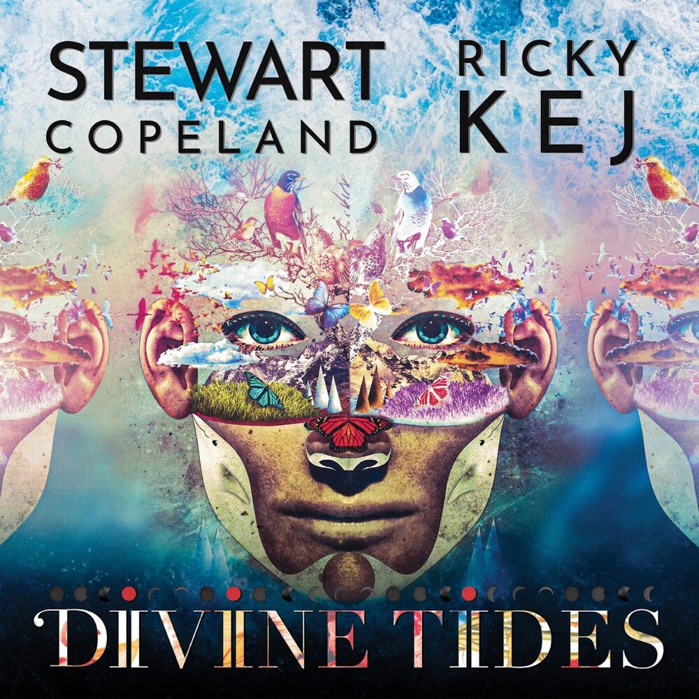 the album cover for Stewart Copeland &amp; Ricky Kej - Divine Tides